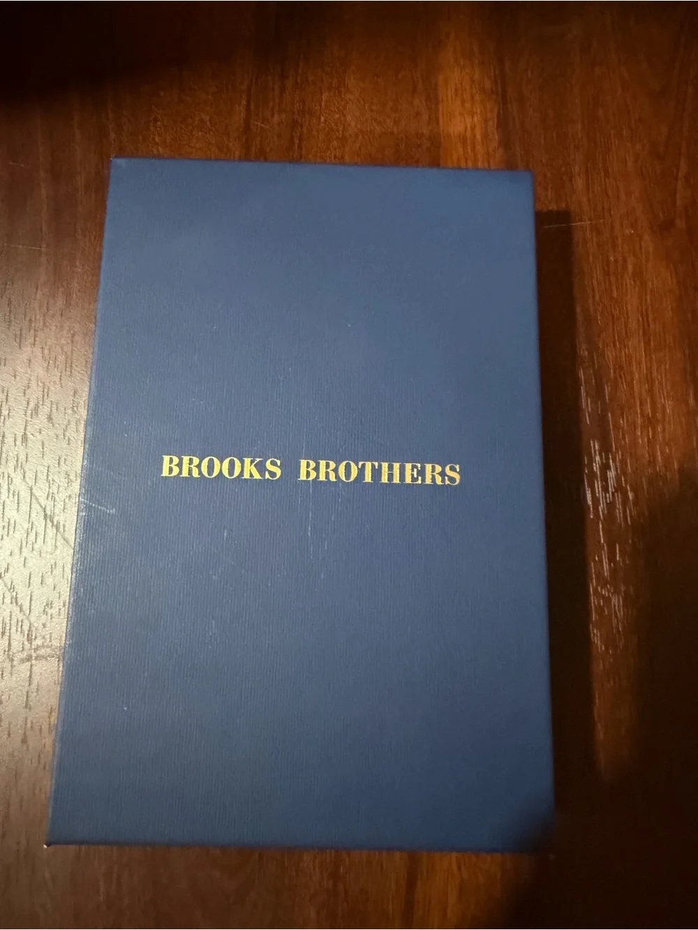 Brooks Brothers black leather bi-fold  wallet/ keychain set NWT